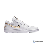 Pandabuy Air Jordan 1 Retro Low 'White Metallic Gold'