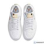 Pandabuy Air Jordan 1 Retro Low 'White Metallic Gold'