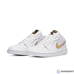 Pandabuy Air Jordan 1 Retro Low 'White Metallic Gold'