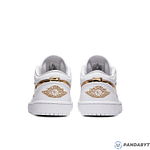 Pandabuy Air Jordan 1 Retro Low 'White Metallic Gold'