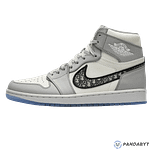 Pandabuy Dior x Air Jordan 1 High OG 'White Wolf Grey'