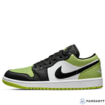 Pandabuy Air Jordan 1 Low SE 'Vivid Green Snakeskin'