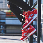 OFF-WHITE x Nike Dunk Low 'University Red'