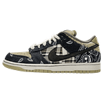 Tênis Nike SB Dunk Low Cactus Jack - Preto e Branco