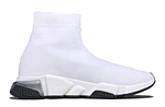 Balenciaga Speed Clear Sole "White Black"