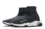 Balenciaga Speed Clear Sole Sneaker "Black Silver"