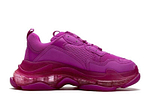 Balenciaga Triple S Clear Sole "Plum Red"