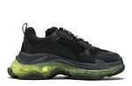 Balenciaga Triple S Clear Sole "Black Green"