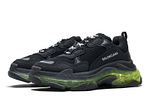 Balenciaga Triple S Clear Sole "Black Green"