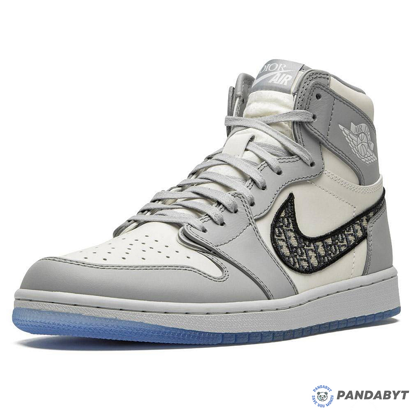 Pandabuy Dior X Air Jordan 1 High Og 'White Wolf Grey'