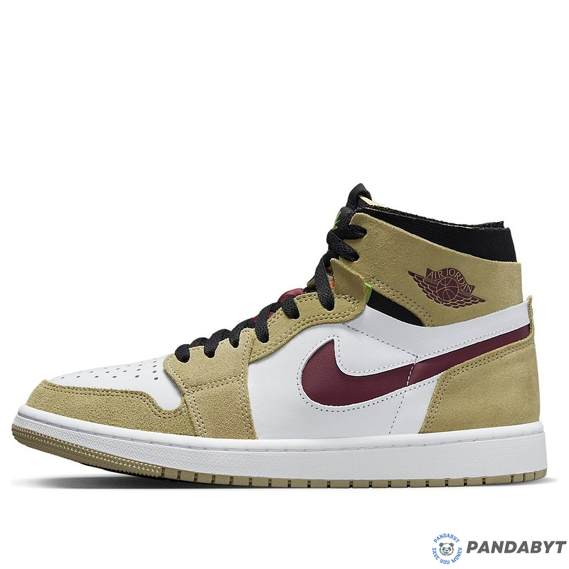 Pandabuy Air Jordan 1 Zoom Comfort 'Neutral Olive Cherrywood'