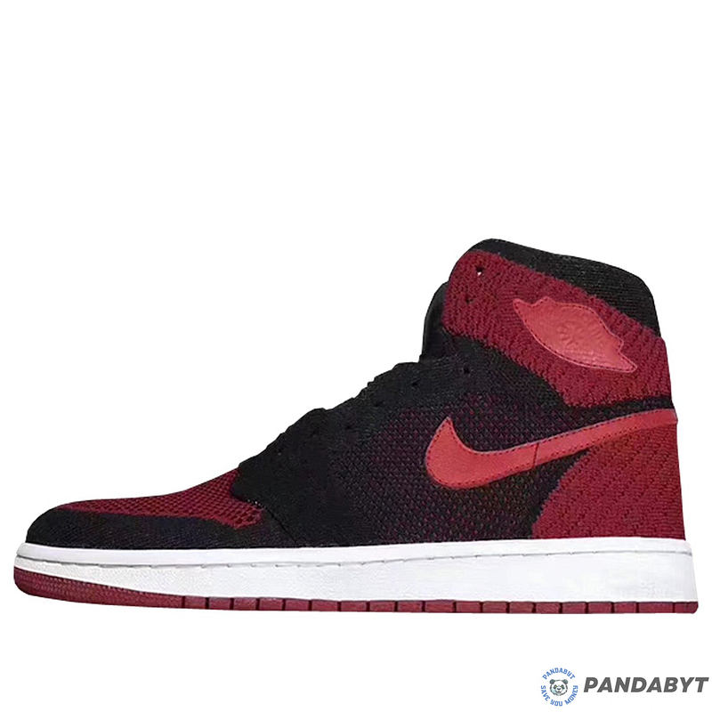 Pandabuy Air Jordan 1 Retro High Flyknit Bred 'Schwarz Rot Weiß'