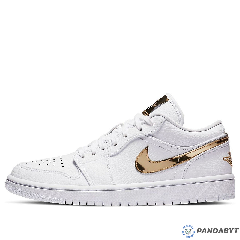 Pandabuy Air Jordan 1 Retro Low 'White Metallic Gold'