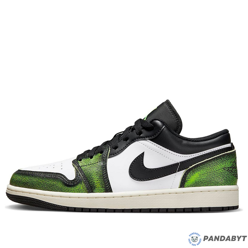 Pandabuy Air Jordan 1 Low SE 'Wear-Away - Verde eléctrico'