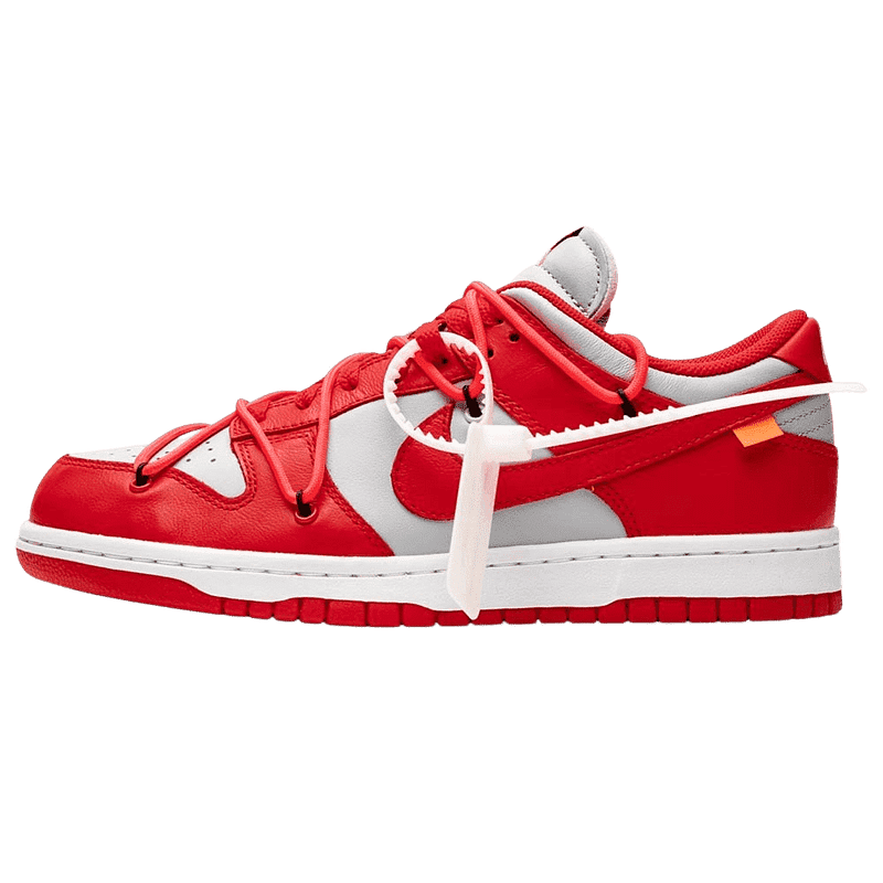 OFF-WHITE x Nike Dunk Low 'Rouge université'