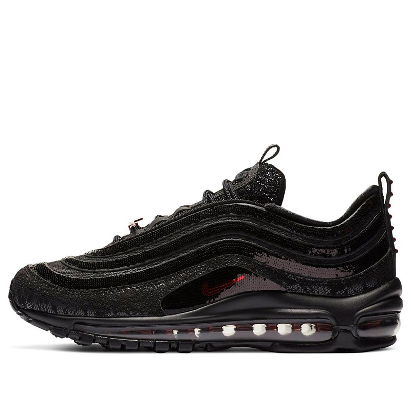 Nike Air Max 97 Black Sequin Black/Red