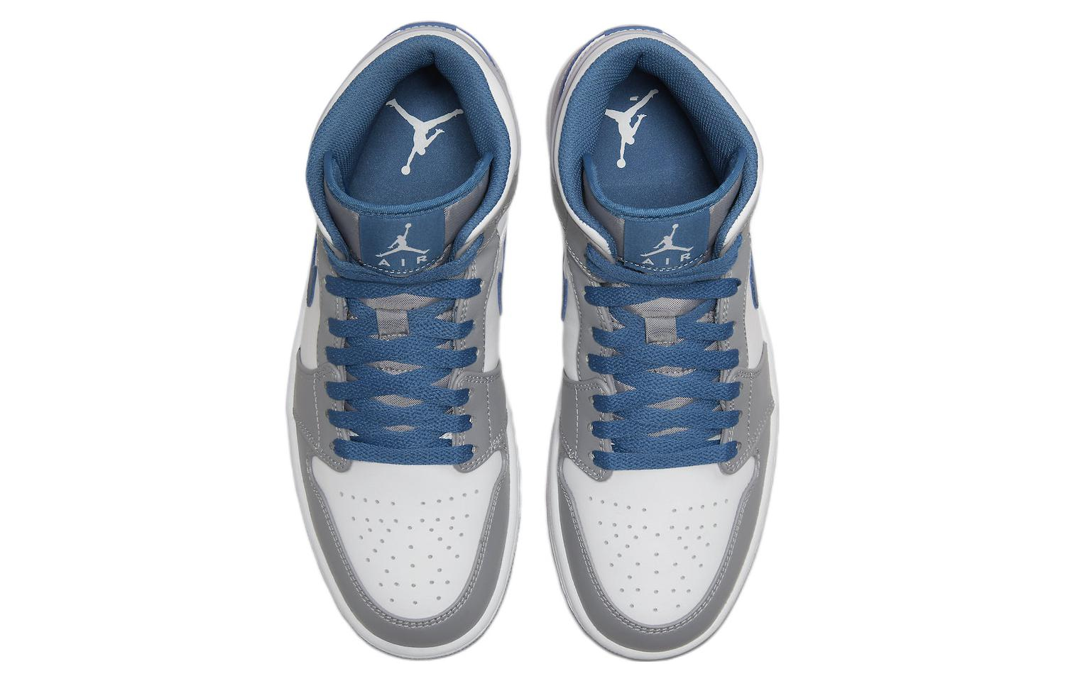 Air Jordan 1 Mid 'Cement Grey True Blue'