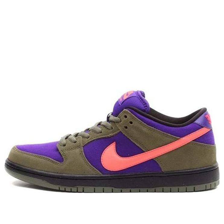 Nike Dunk Low Pro SB 'Medium Olive Atomic Red'