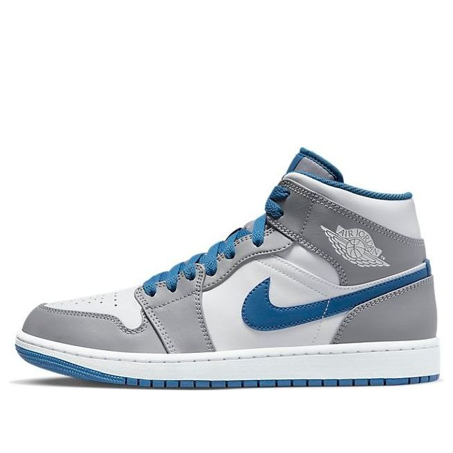 Air Jordan 1 Mid 'Cement Grey True Blue'