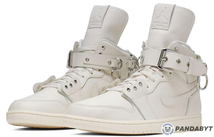 Pandabuy Comme Des Garcons X Air Jordan 1 Retro Strap High 'White'