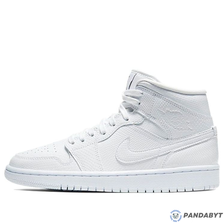 Pandabuy Air Jordan 1 Mid 'White Snakeskin'