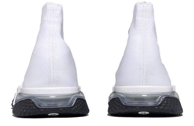 Balenciaga Speed Clear Sole &Quot;White Black&Quot;