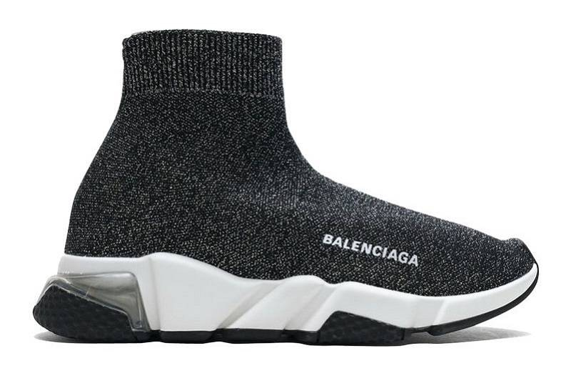 Tênis Balenciaga Speed Clear Sole "Preto Prata"