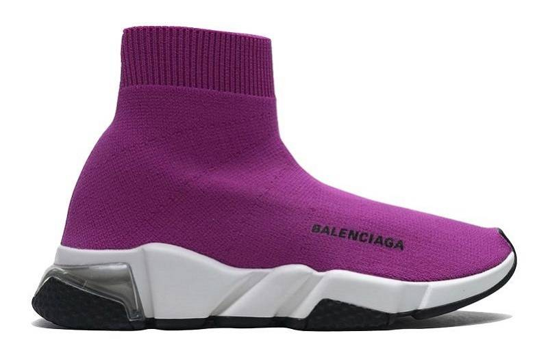 Balenciaga Speed Clear Sole "Fuchsia White"