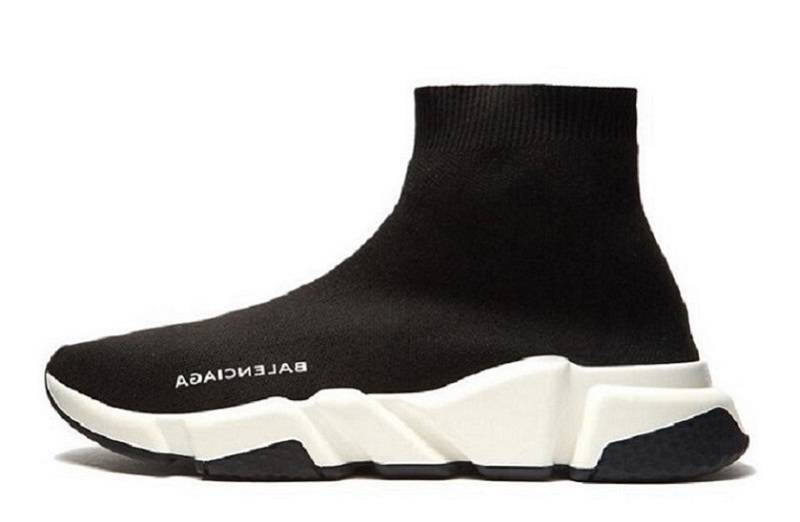 Balenciaga Speed Trainer Mid "Negro/Blanco"