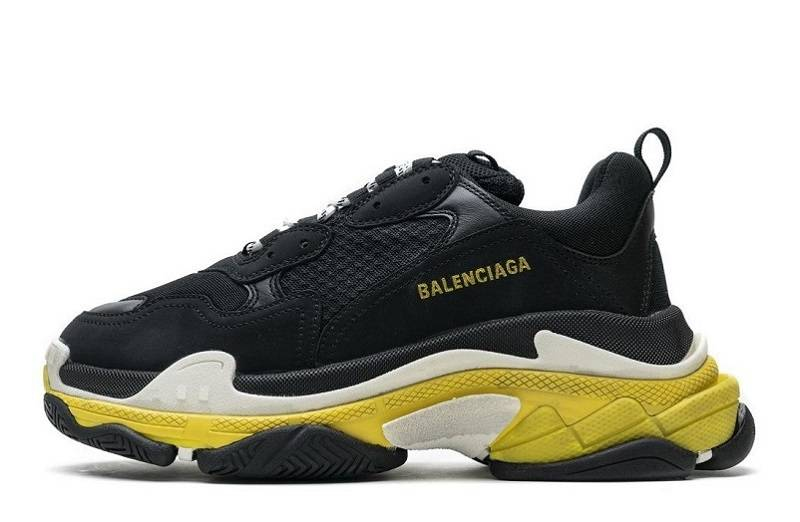 Balenciaga Triple S „Schwarz Gelb Off-White“