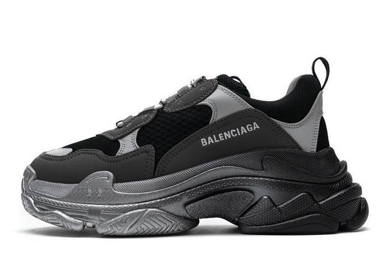 Balenciaga Triple S „Schwarz Grau Silber“