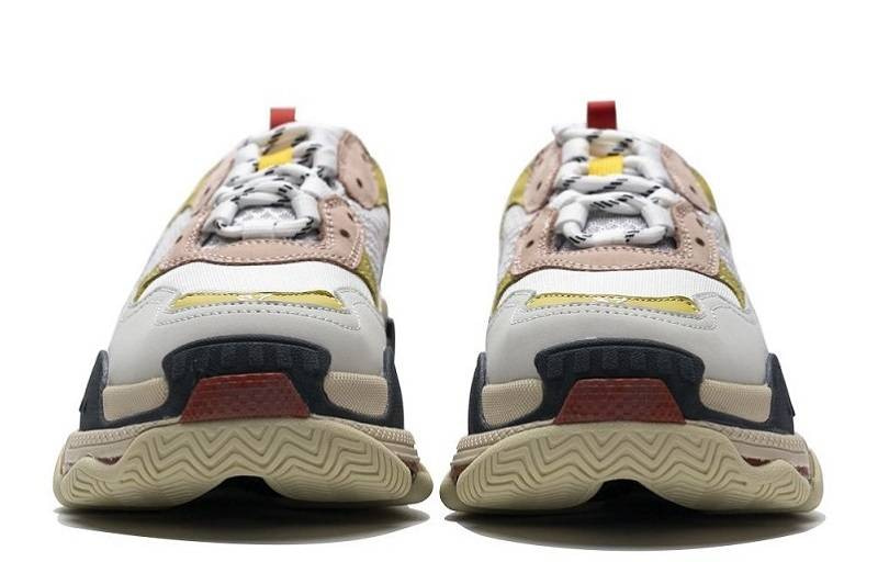 Balenciaga Triple S &Quot;Black Yell Off-White Pink&Quot;