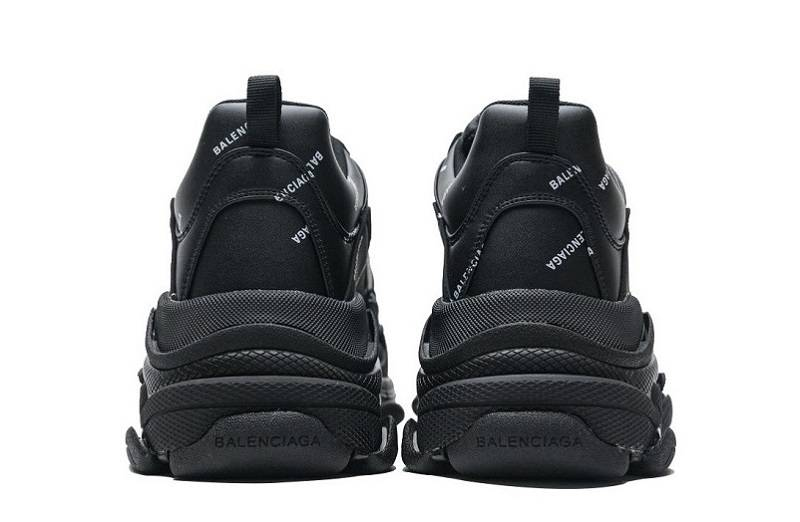 Balenciaga Triple S Allover Logo &Quot;Black&Quot;