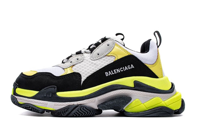 Balenciaga Triple S Retro „Weiß/Gansgelb Off-White“