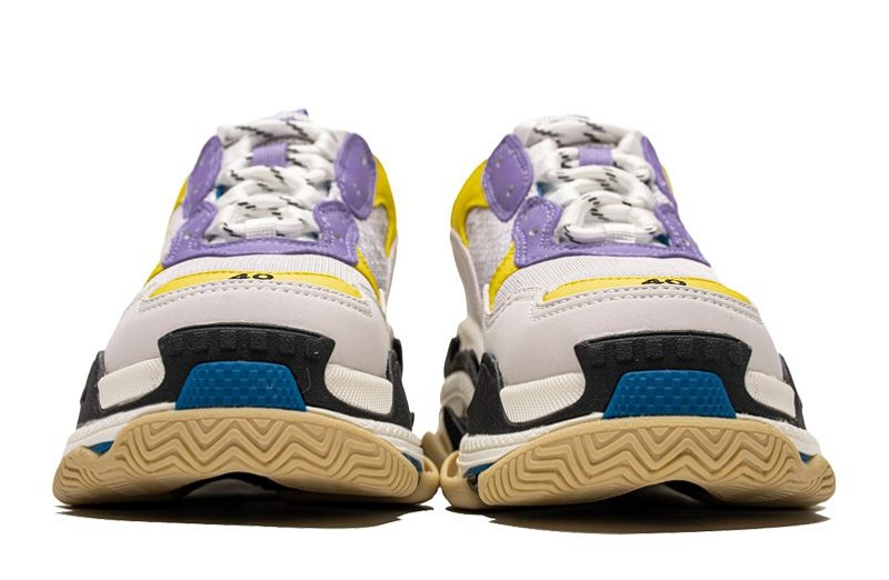 Balenciaga Triple S Retro Sneakers &Quot;Trend Purple/Yell Off-White&Quot;