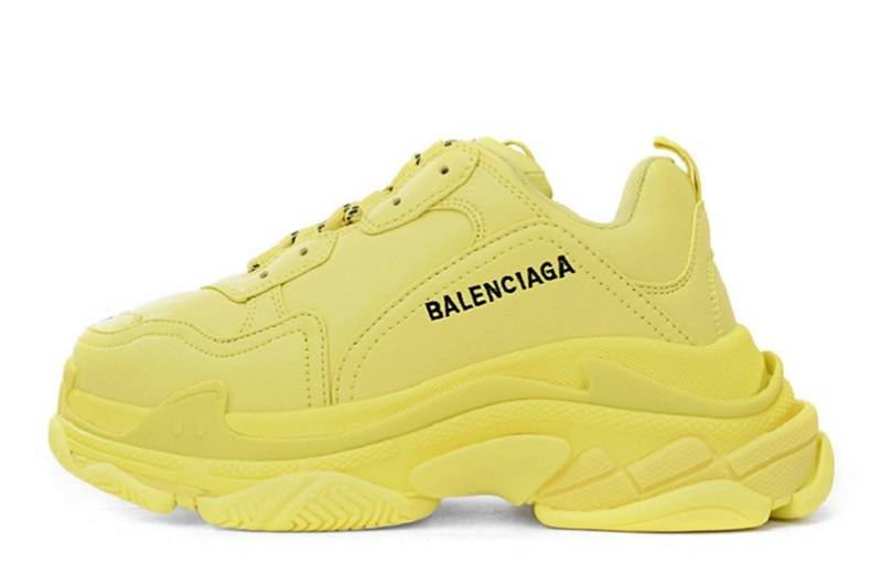 Balenciga Triple S Retro „Ganz Gelb Off-White“