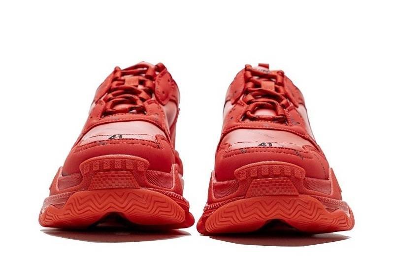 Balenciaga Triple S &Quot;Letter Bright Red&Quot;