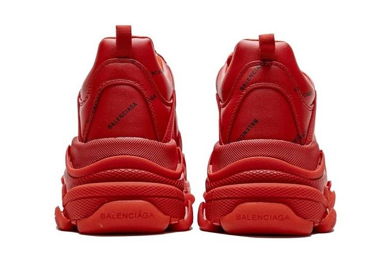 Balenciaga Triple S &Quot;Letter Bright Red&Quot;