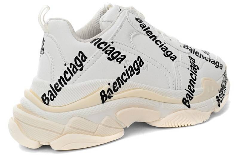 Balenciaga Triple S Wmns Logotype Sneaker &Quot;White&Quot;