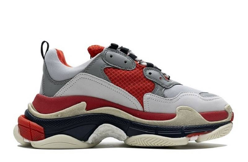 Balenciaga Triple S &Quot;Red White Dark Grey&Quot;