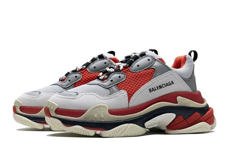 Balenciaga Triple S &Quot;Red White Dark Grey&Quot;