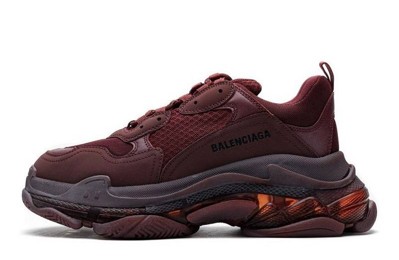 Balenciaga Triple S Clear Sole „Rotwein“