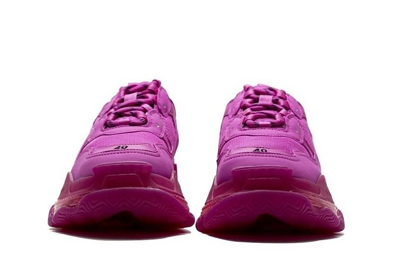 Balenciaga Triple S Clear Sole &Quot;Plum Red&Quot;