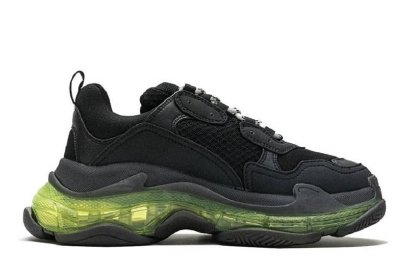 Balenciaga Triple S Clear Sole &Quot;Black Green&Quot;