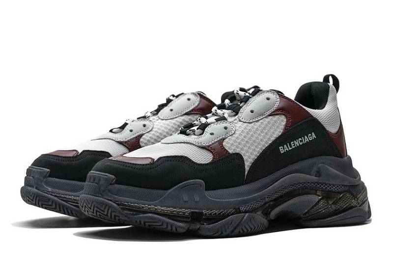 Balenciaga Triple S Clear Sole &Quot;Black Broff-Whiten Red&Quot;