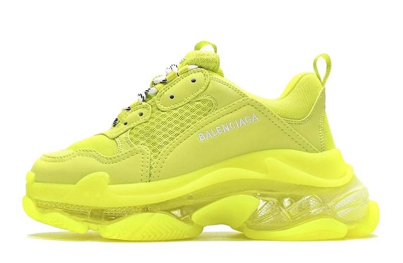 Balenciaga Triple S Transparente Sohle „Fluo“