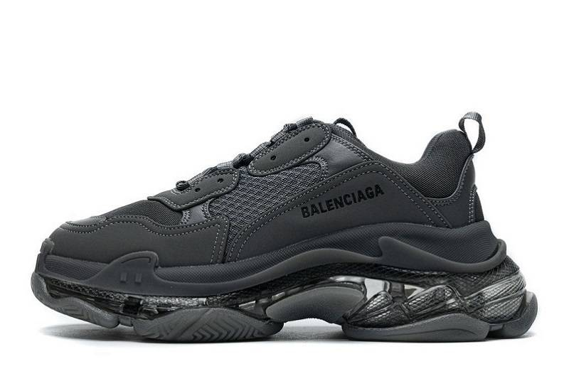 Talpă transparentă Balenciaga Triple S „Gri închis”