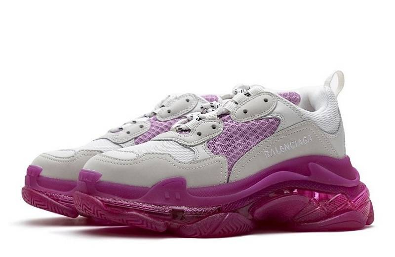 Balenciaga Triple S Clear Sole &Quot;White Pink&Quot;