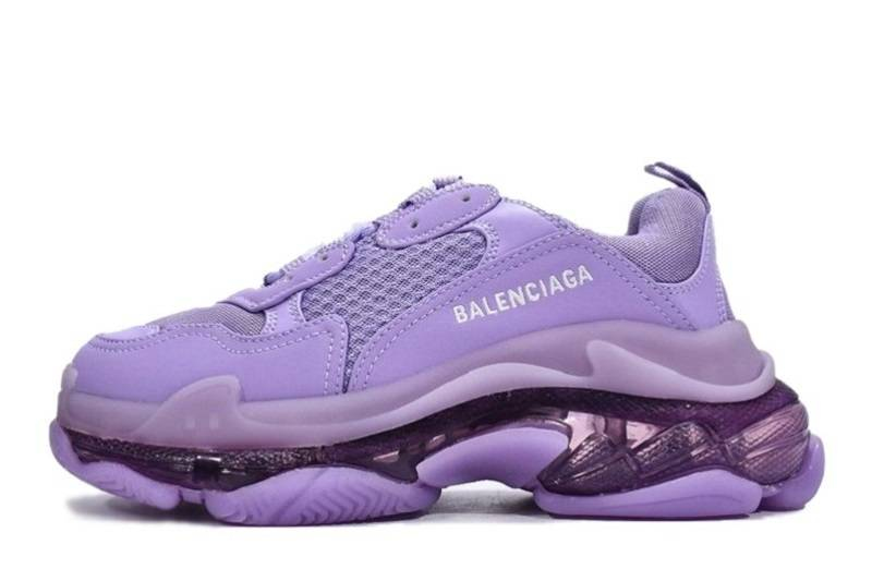 Balenciaga Triple S Przezroczysta Podeszwa "Fioletowa"