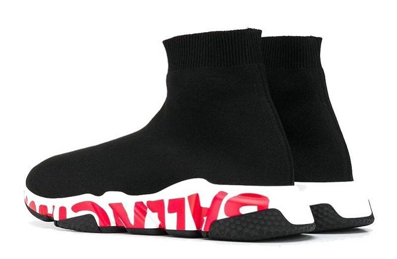 Balenciaga Speed Trainer &Quot;Graffiti - Black Red&Quot;